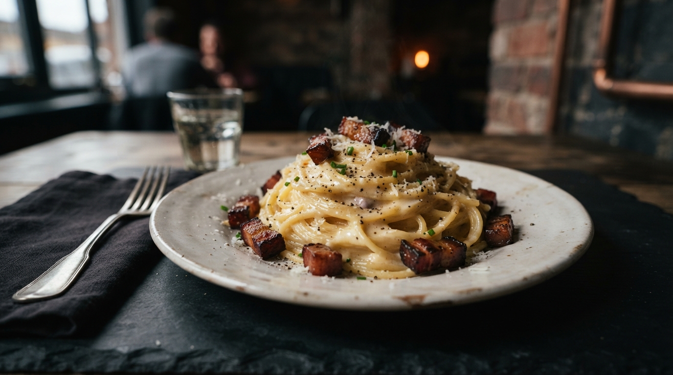 Smoked Beef Carbonara